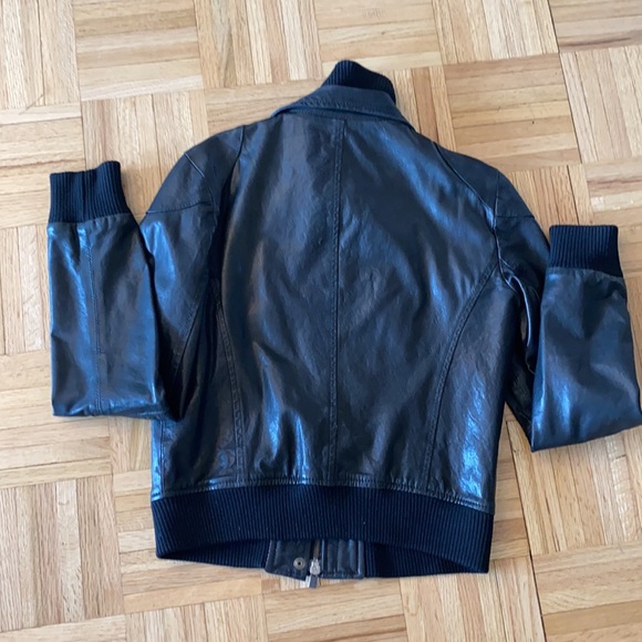 Theory Motorcycle Leather Jacket - Picture 3 of 4